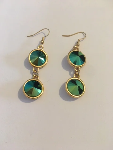 +Crystal Scarbeaus Double Gold Rivoli