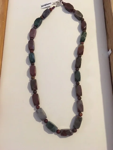 +Multi Color Jasper Necklace