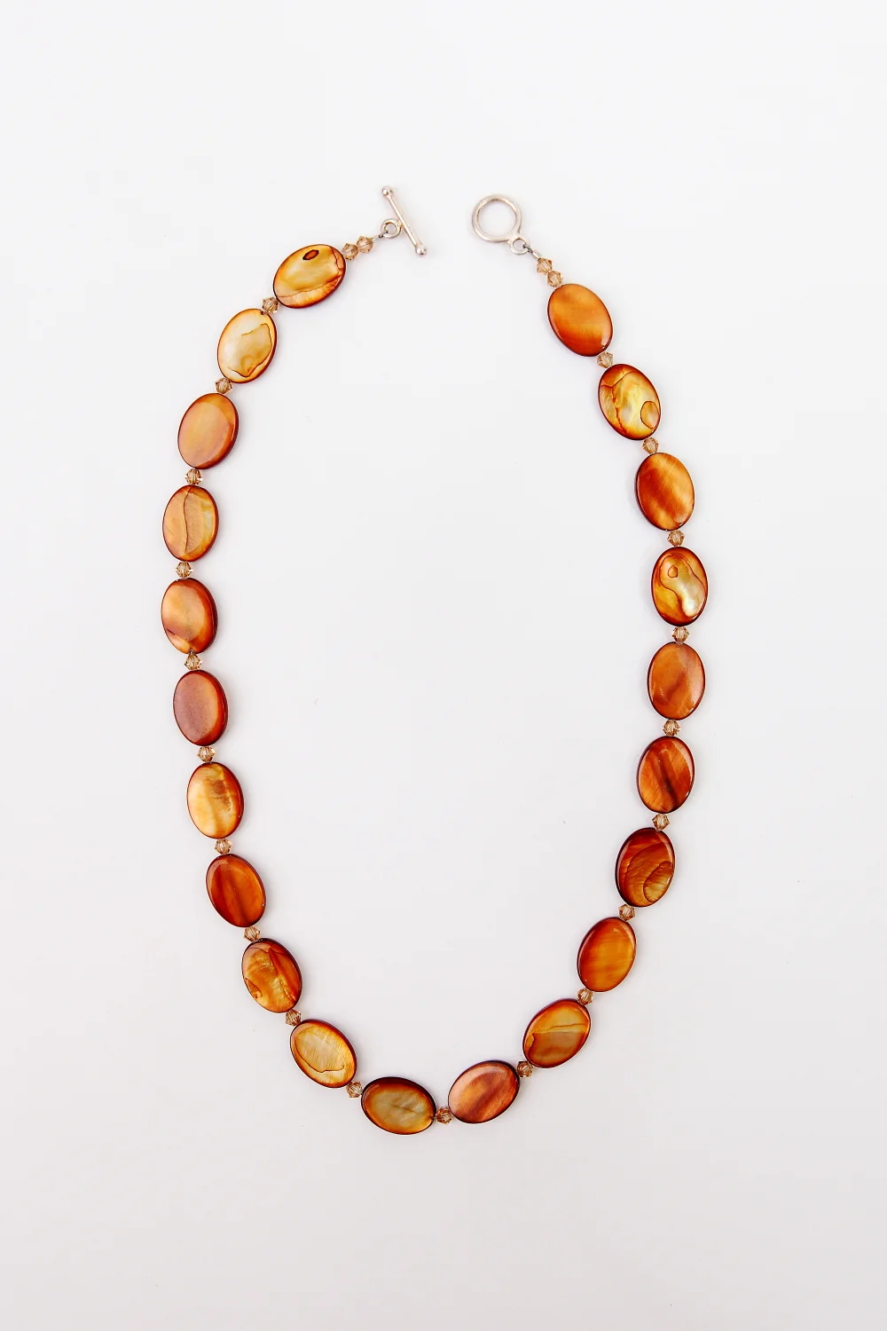 +Brown Mother of Pearl Necklace
