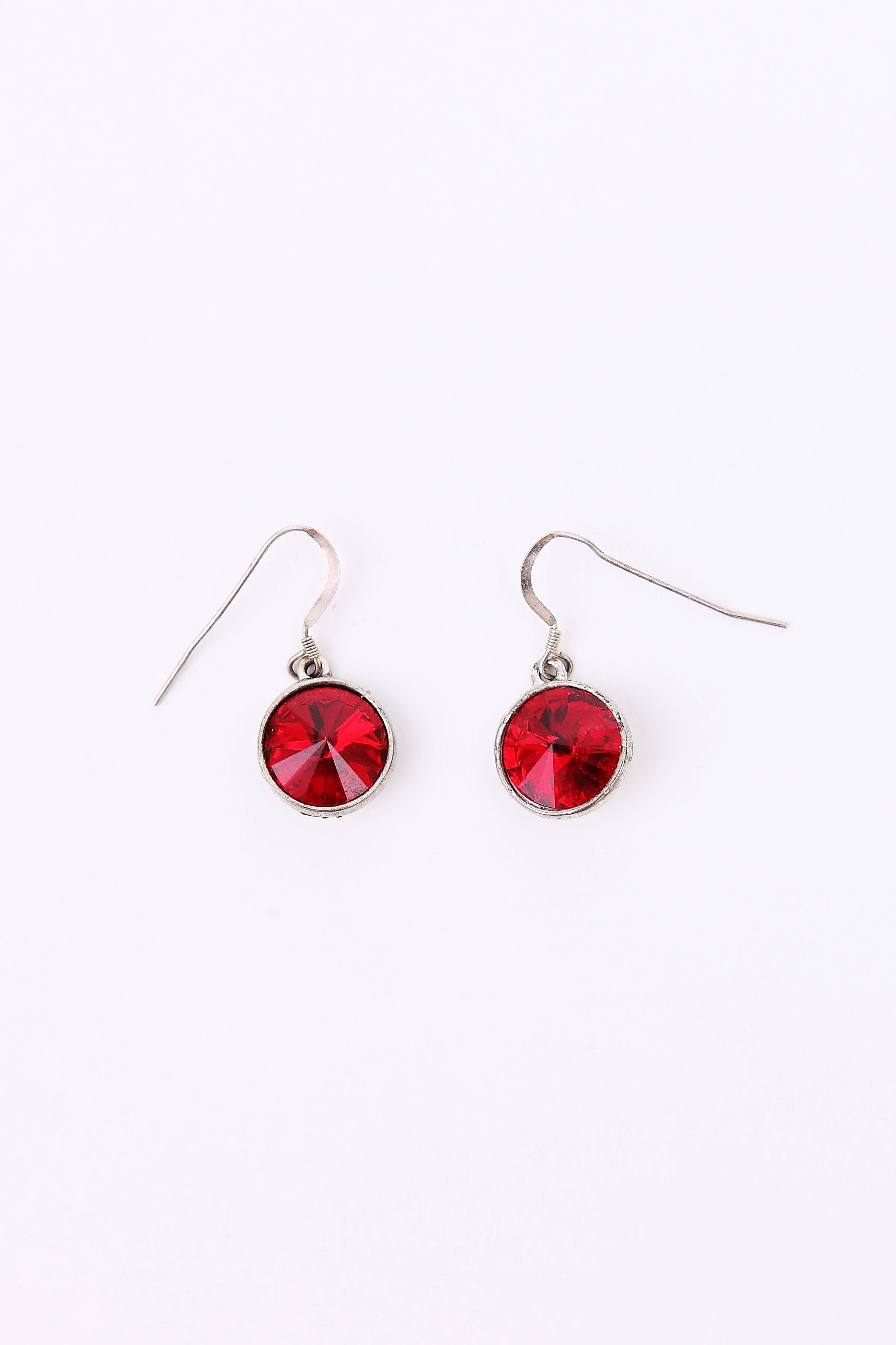 +Light Siam Rivoli Earrings