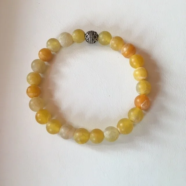 +Dark Yellow Cracked Agate Gemstone