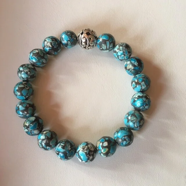 +Light Blue Grey and White Agate