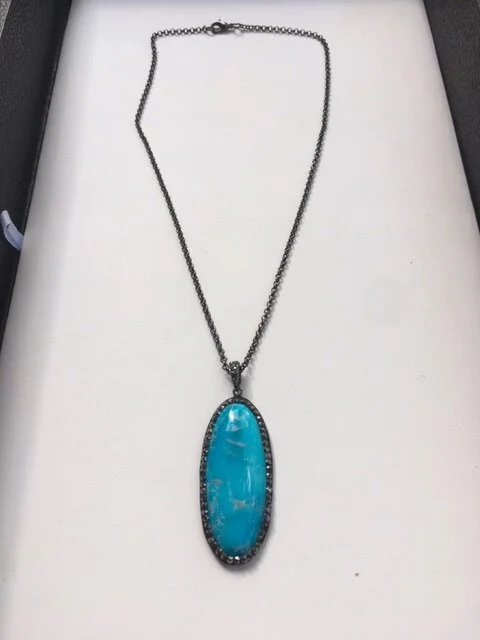 Stabilized Turquoise Pendent on Gunmetal.JPG