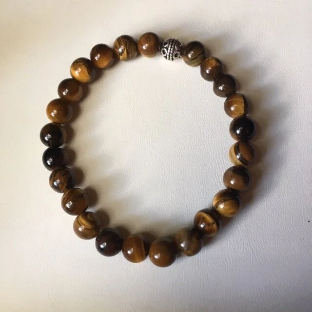 +Tigereye Gemstone Bracelet (8mm)