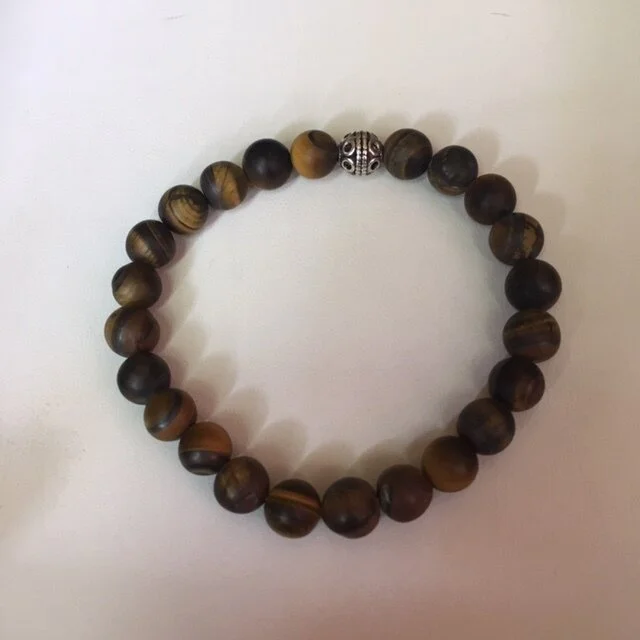 +Matte Tigereye Gemstone (8mm)