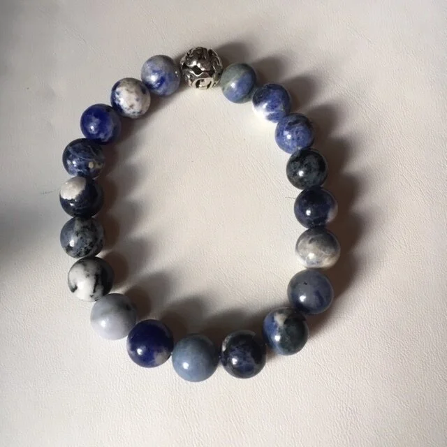 +Sodalite Gemstone Bracelet (10mm)