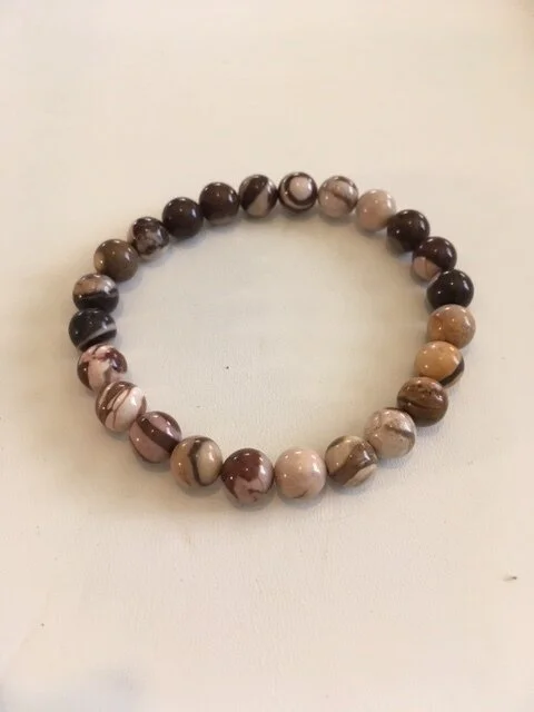 +Shades of Brown Jasper Gemstone (8mm)