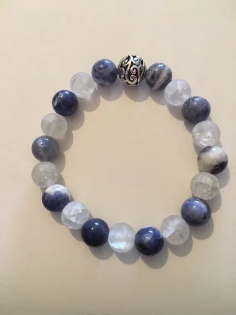 +Sodalite and White Cracked Quartz Combo