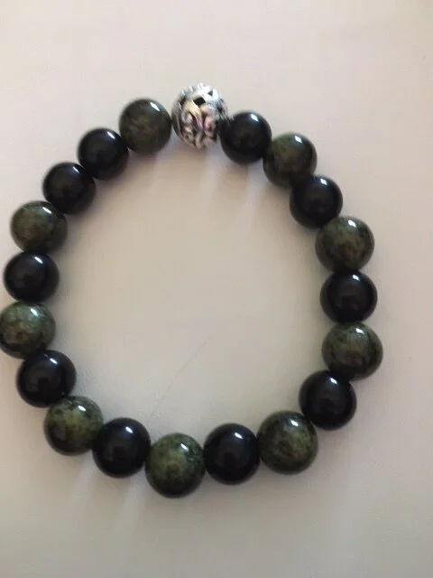 +Olive Quartzite &amp; Black Jasper Combo