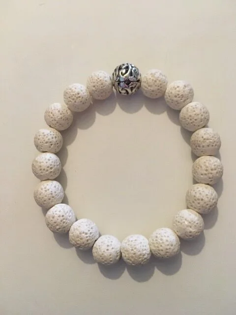 +White Lava Gemstone (10mm)