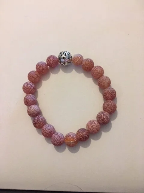 +Fire Cracked Agate Gemstone (10mm)