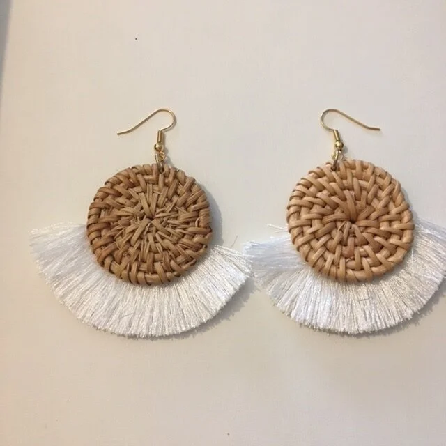 +Woven Disk and white tassle