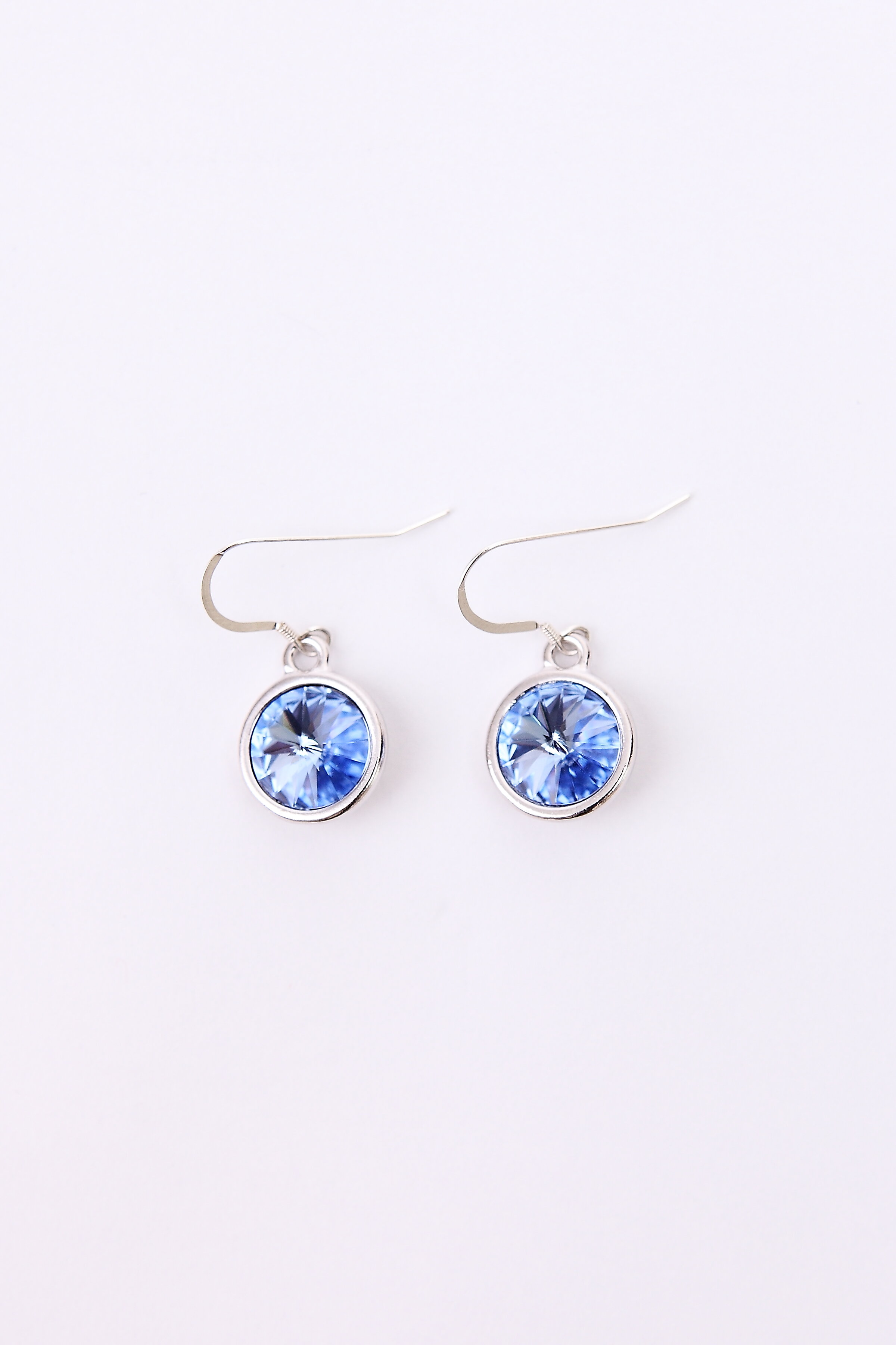 Light Sapphire Rivoli Earrings