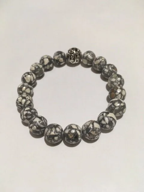 +White and Grey Howlite