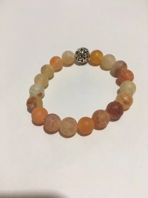 +Orange Cracked Agate