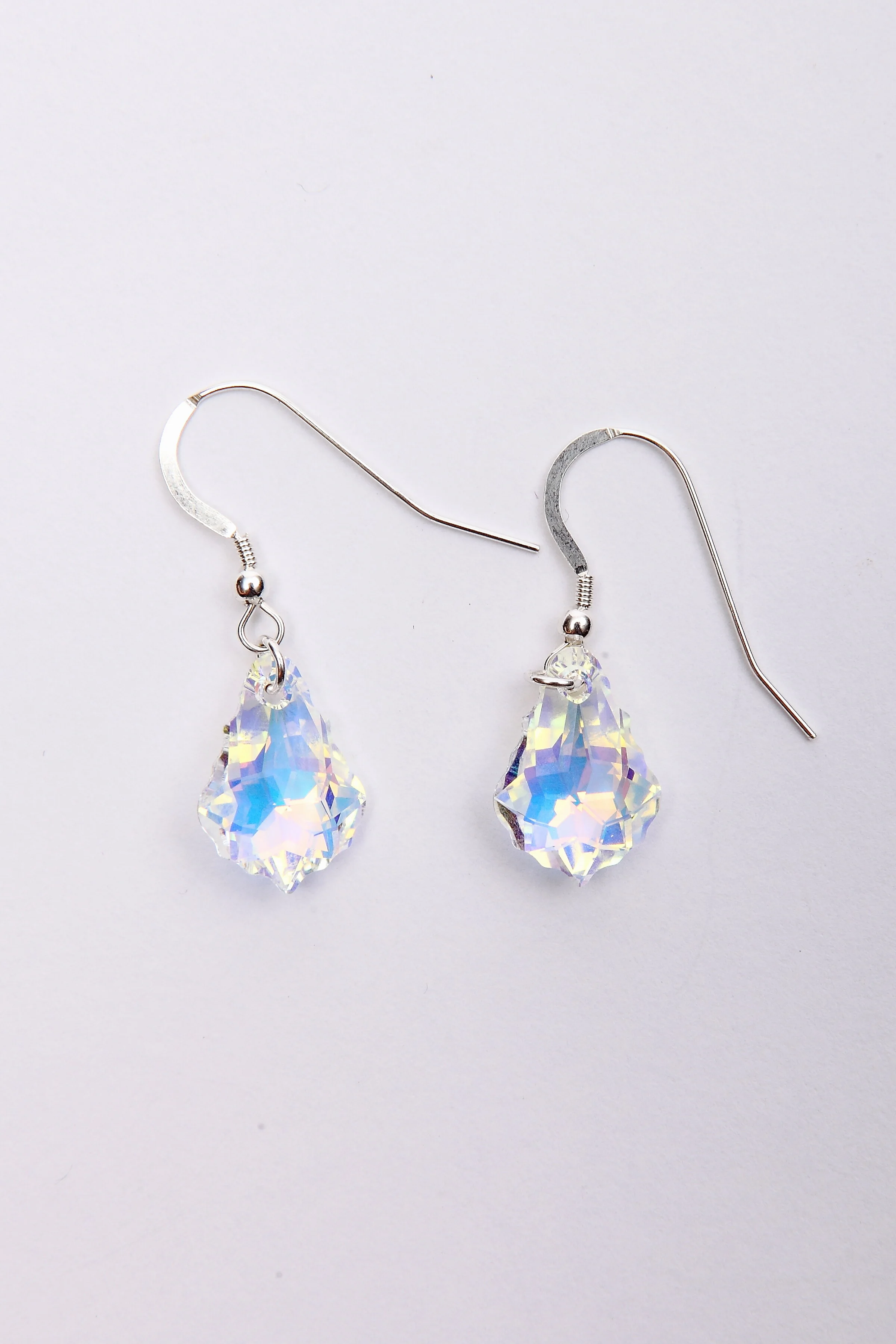 +Clear AB Baroque Earrings