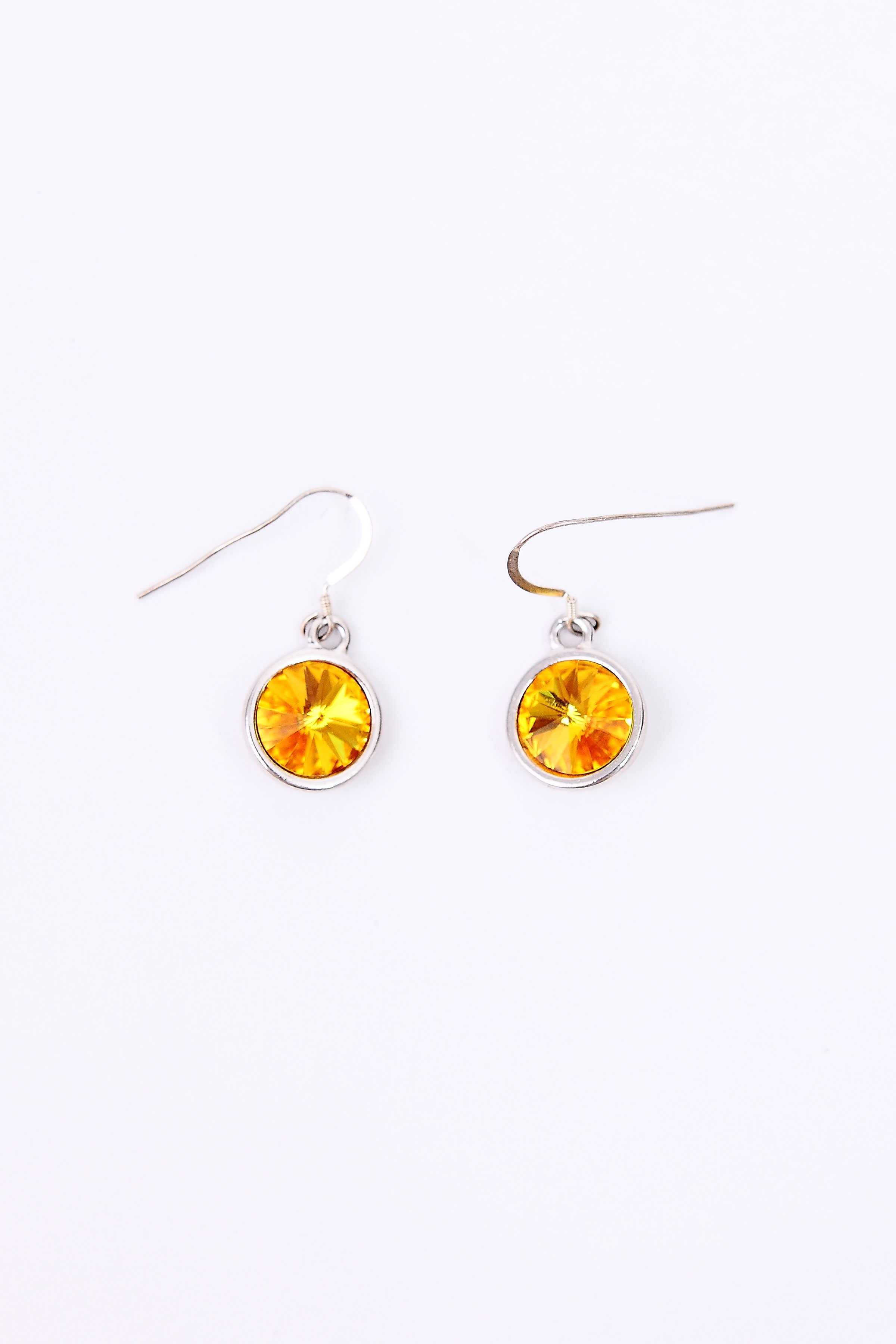 Light Topaz Swarovski Crystal Earrings