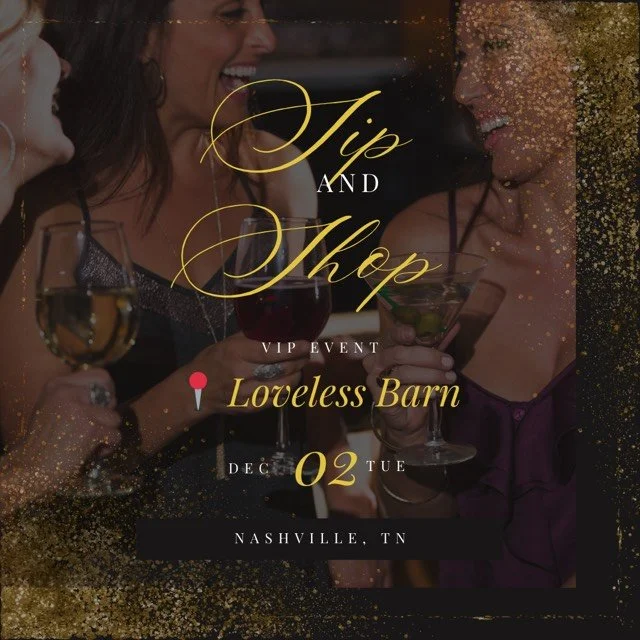 You&rsquo;re officially invited to our Holiday Sip &amp; Shop VIP Event! 🥂✨
Grab your girlfriends 👯&zwj;♀️, a glass of champagne, and enjoy an exclusive hour of holiday shopping, sparkle, and fun.

 This is the perfect time to treat yourself &mdash