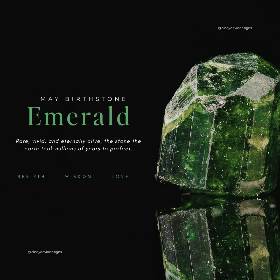 Born in May? Your stone is extraordinary. 💚

The emerald &mdash; Mūlādhāra of the gem world &mdash; has been coveted by queens, emperors, and conquerors for thousands of years. Cleopatra claimed Egypt's mines as her own. The Mughal emperors inscribe