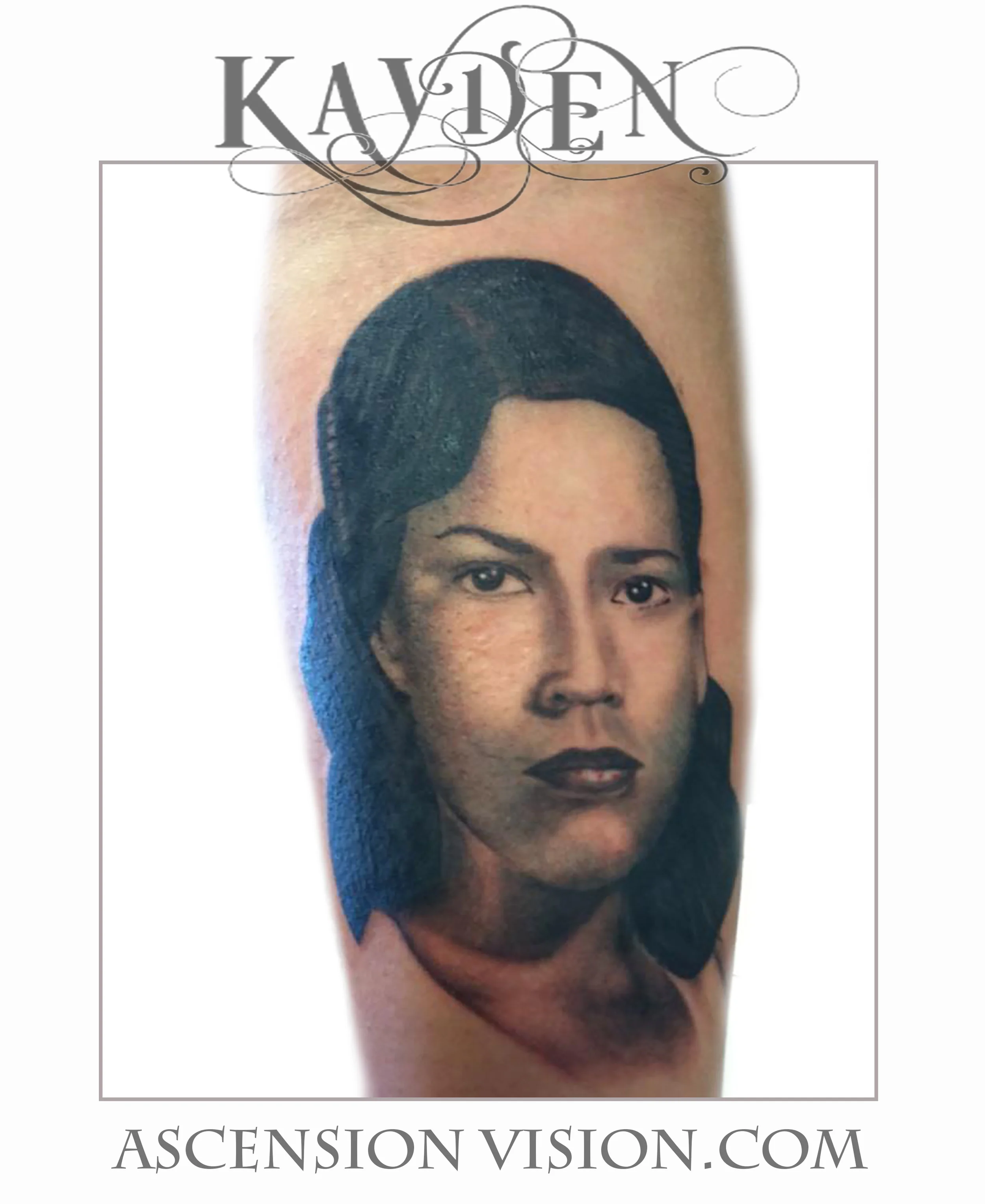 Dallas Tattoo Artist denver Kayden DiGiovanni Addison Texas portrait black and gray realism mom rip memorial tribute 3d ascension vision.jpg