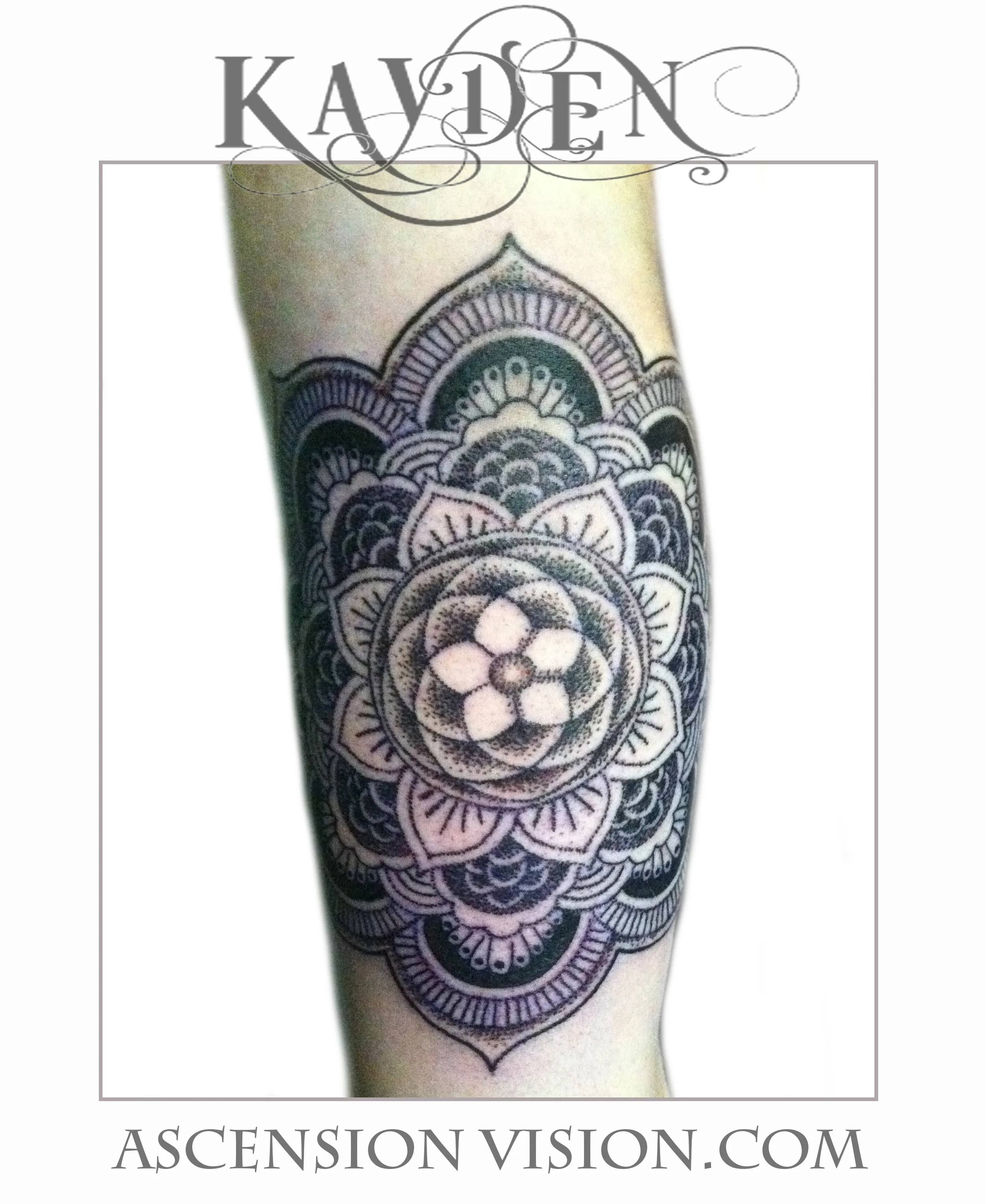 Dallas Tattoo Artist Kayden caden texas colorado denver springs cayden DiGiovanni Addison Texas dotwork stipple mandala scared geometry neo geometric flower leaf 2 ascension vision.jpg