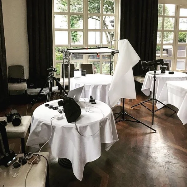 All set up in The Ledbury in Notting Hill. 