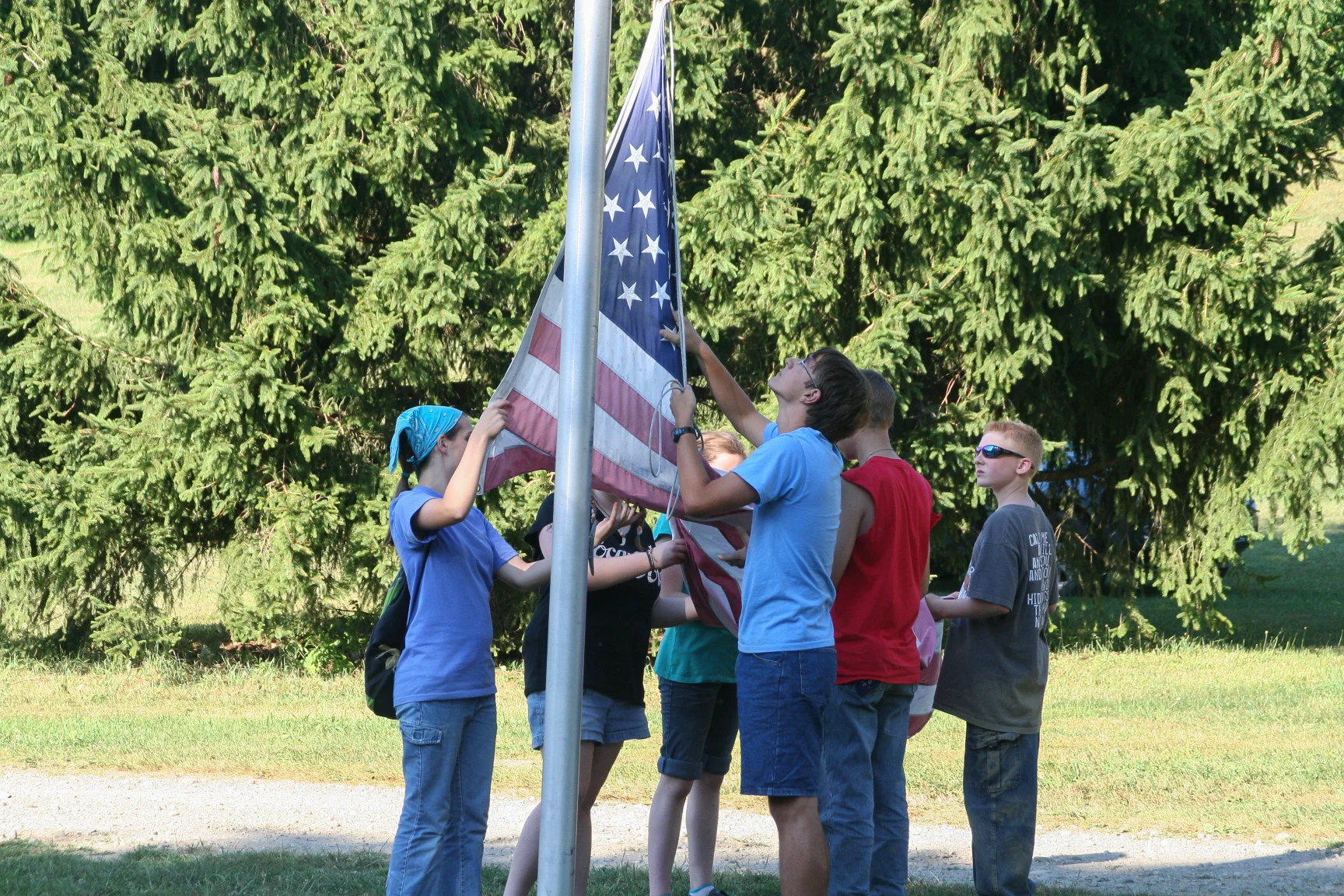 Flag Raising and Lowering