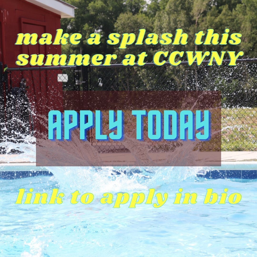 Still looking for summer work? Have a free week? CCWNY is still accepting applications and urgently seeking cabin counselors! Link to apply is in our bio! or DM for more info 💦