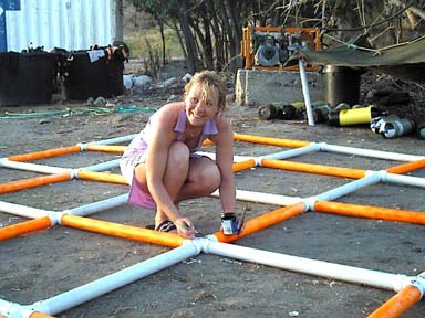  Florence working on the grid for   The White House Bay Wreck  , in St. Kitts in 2003 