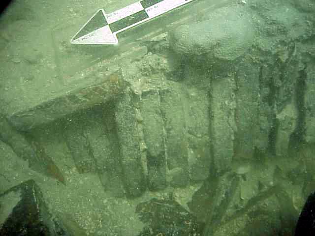  The cargo of French terracotta floor tiles on The Tile Wreck 