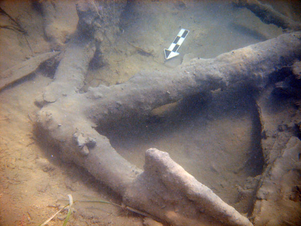  Anchor 1 on The Tile Wreck, one of three located so far 