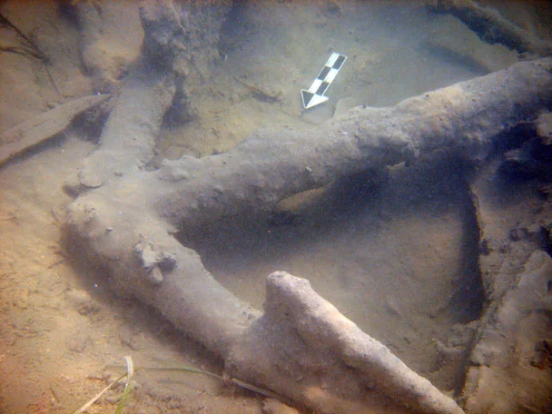 Anchor 1 on The Tile Wreck, one of three located so far