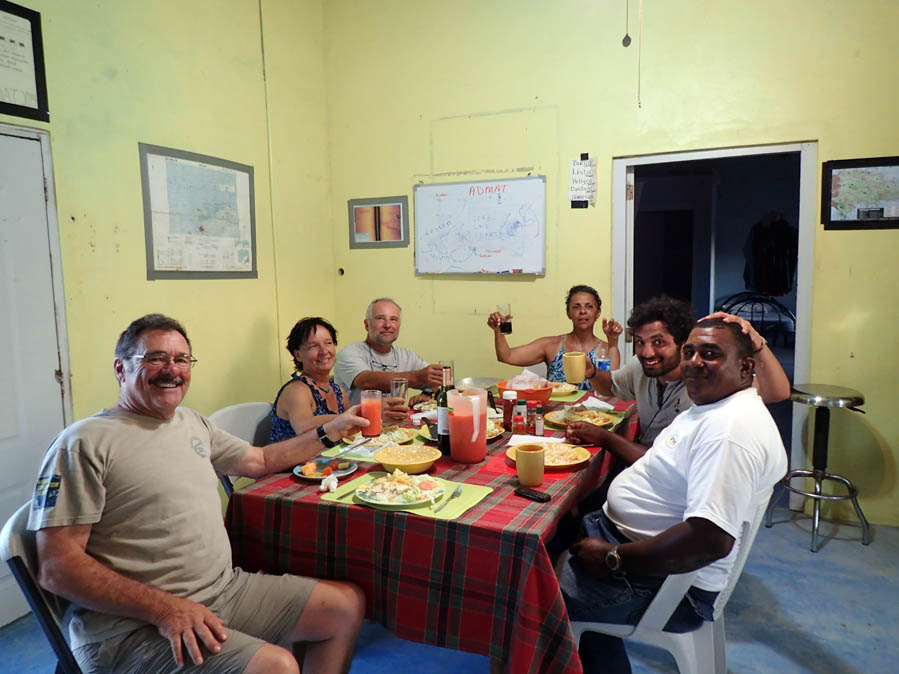  Project Leader John Downing and a Team having dinner 