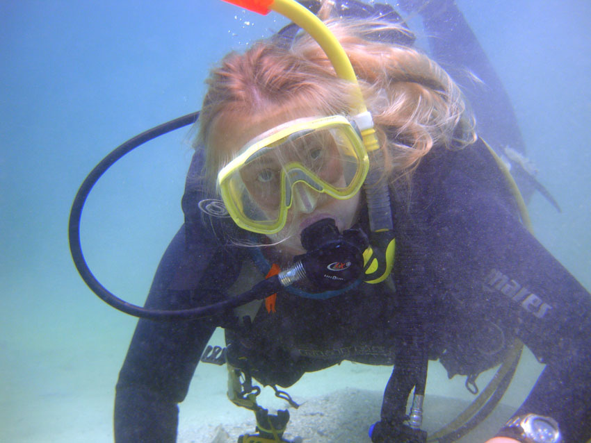  Co creater of ADMAT, Christine Nielson on the wreck site 