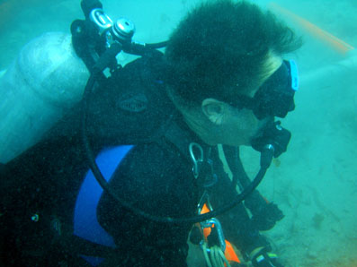  John organising the divers. 