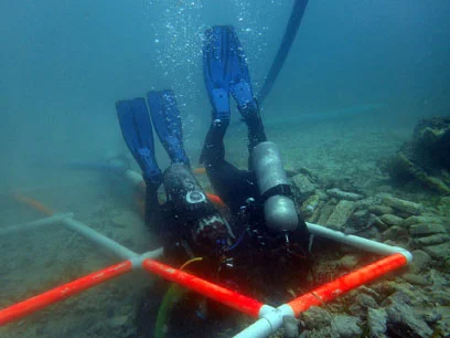 Working inverted in survey square A0.