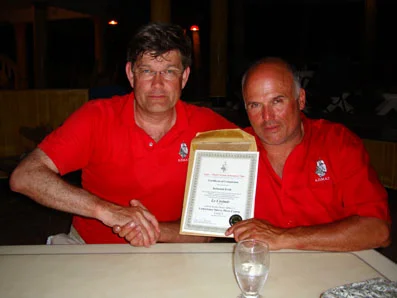 Raimund getting his ADMAT's Underwater Survey Diver Level 2 certification.