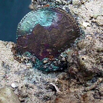 One of the many Haitian regiment buttons. These we believe were samples being sent to the newly created Republic of Haiti