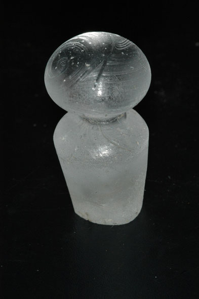  A lead crystal decanter stopper. Each was made to fit a specific bottle 