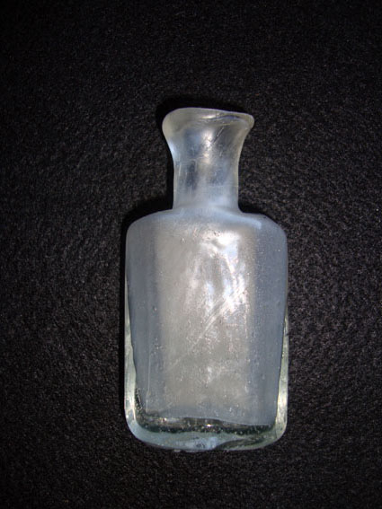  A lead crystal hexagonal perfume bottle 