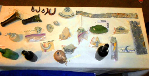 Some of the objects found in shipwrecks dating from the fifteenth century.