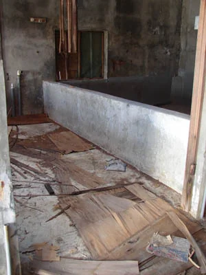 The "wet" lab area.
