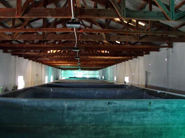 The central section of inside conservation tanks.