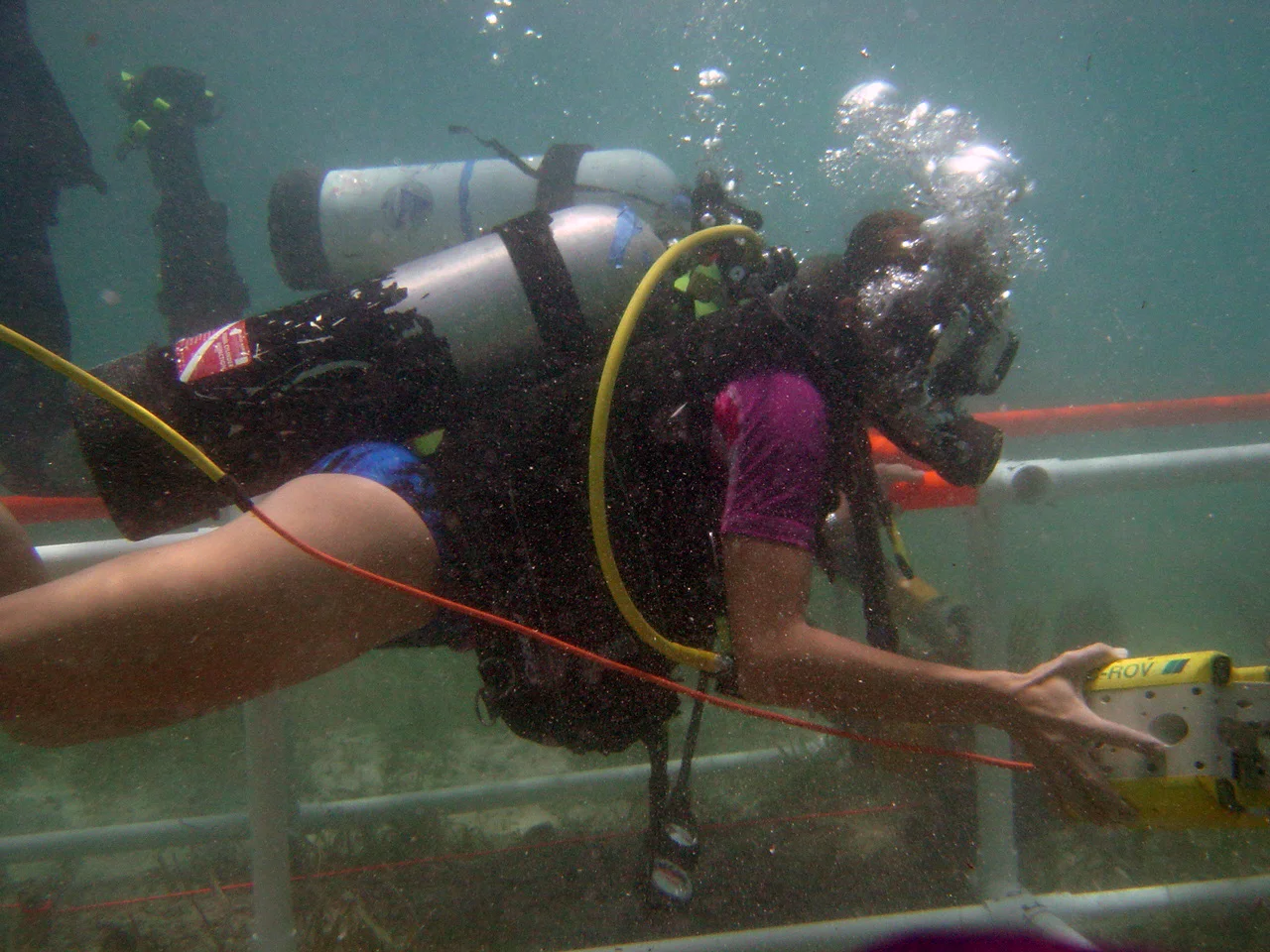 Karen with the ROV