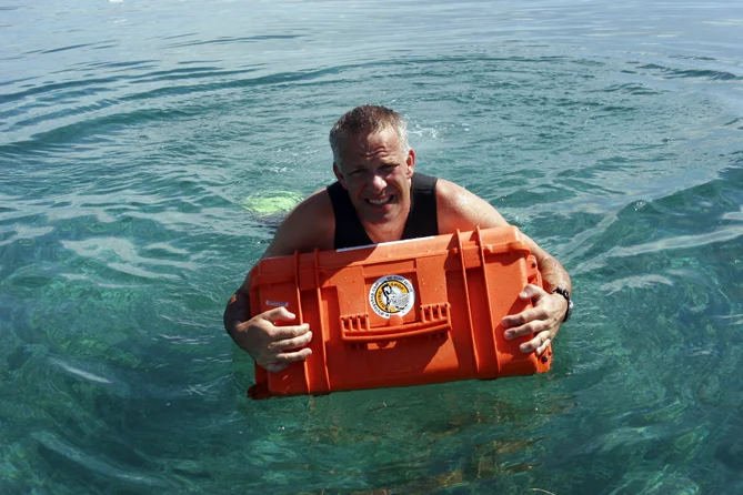 Testing the Explorer Boxes to see how waterproof they are for the sponsors