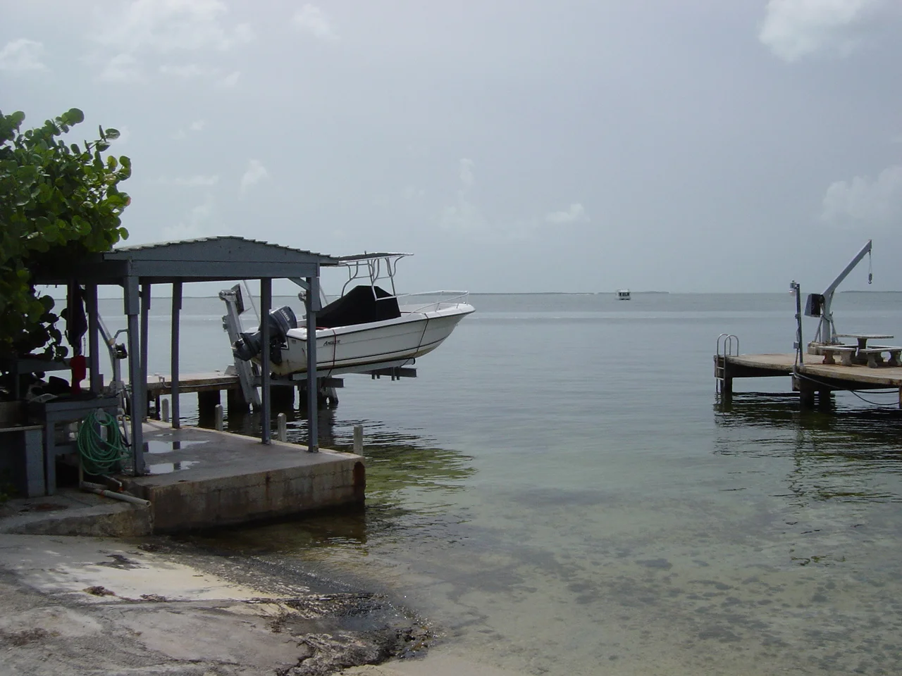 Boat dock at dawn