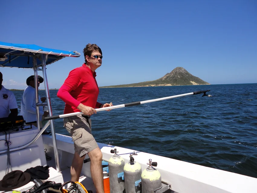 Retrieving some of the buoys
