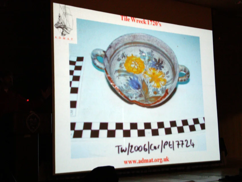The French faienceware diagnostic bowl which set the date of The Tile Wreck sinking to between 1720-23