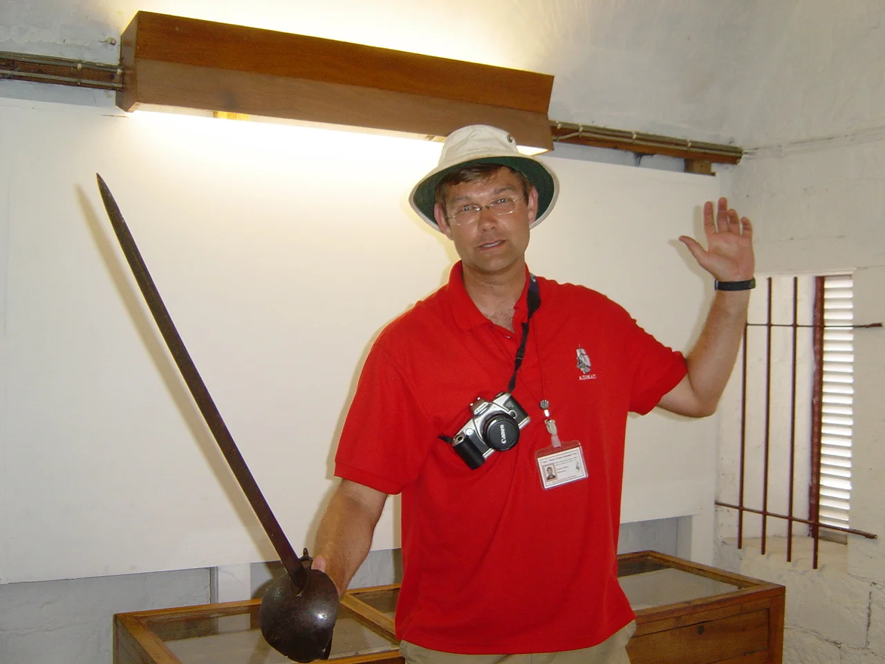 Simon goes on guard