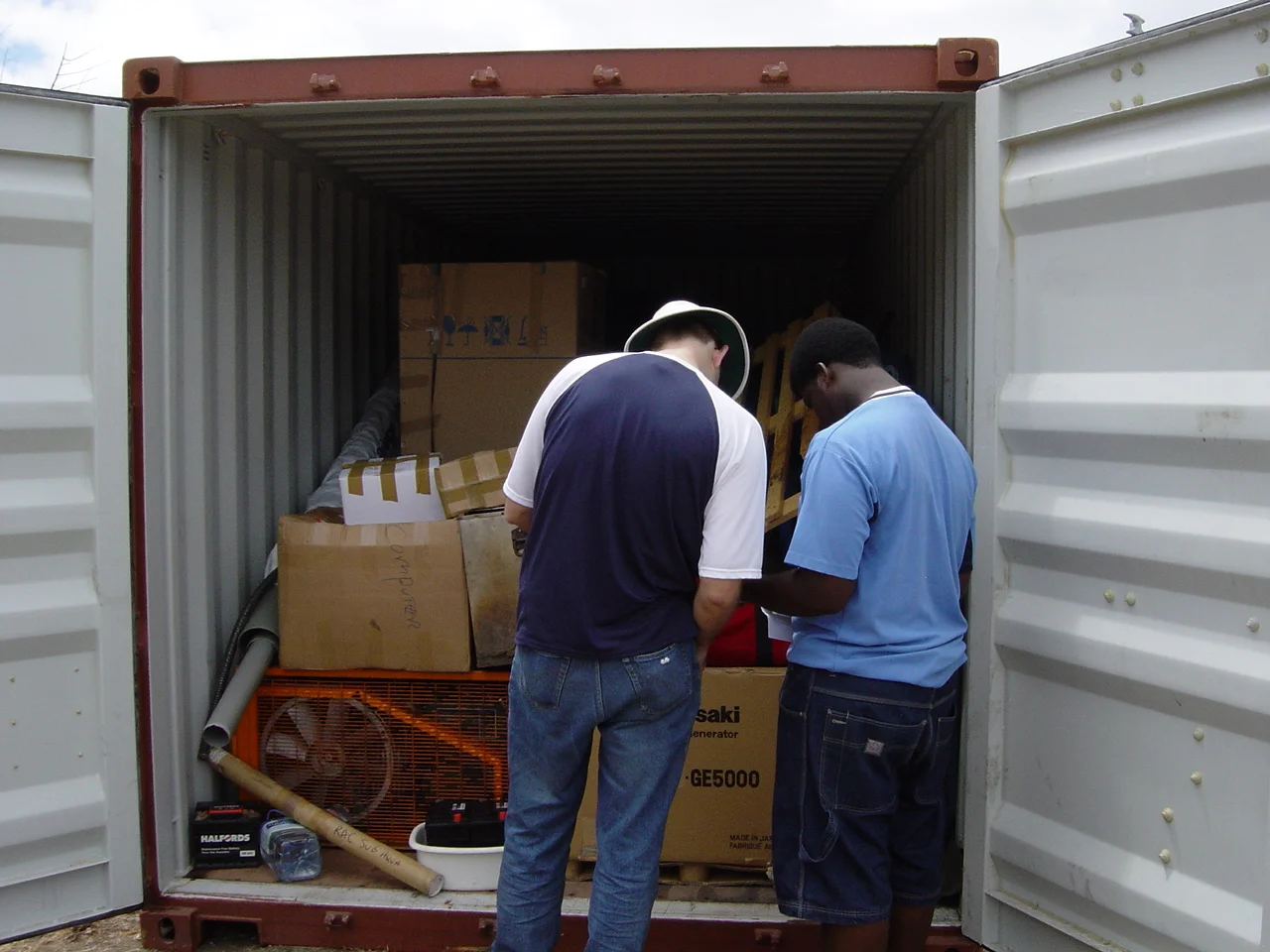 Customs inspection, one of the best inspections we have seen, very through and simple